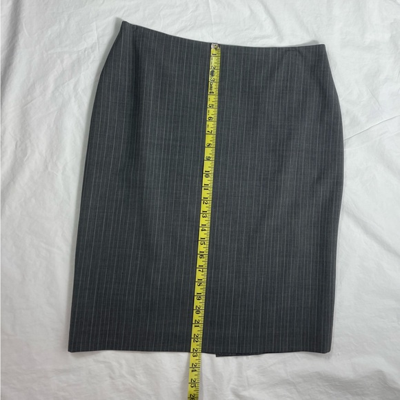 Gray Pinstripe Skirt - Picture 2 of 8